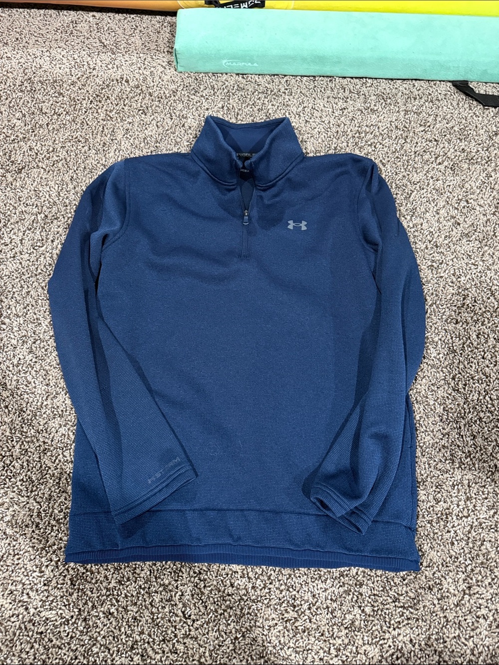 Boys Under Armour Dark Blue Half-Zip Performance Pullover